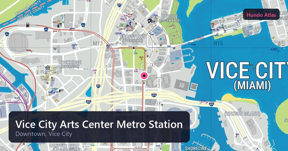 Vice City Arts Center Metro Station