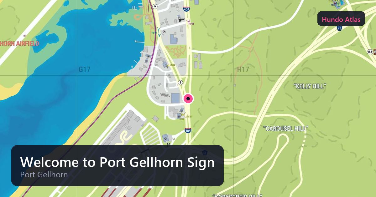 Welcome to Port Gellhorn Sign